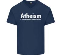 Atheismo Un'Organizzazione Non Profit Maglietta In Cotone A V Per Uomini