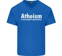 Atheismo Un'Organizzazione Non Profit Maglietta In Cotone A V Per Uomini
