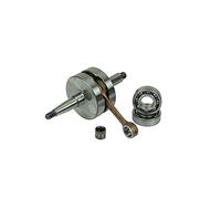 Athena Cosmetics Albero motore Racing 075414 Minarelli AM +2 Spinotto Ø12 Argento con 2 cuscinetti