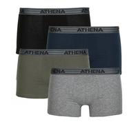 Athena Boxer BASIC COTON Pack de 4 in Nero EU XL