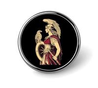 Athena Dea della Saggezza spilla rotonda spilla cravatta abito abito accessori matrimonio compleanno per uomini donne