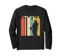 Athena Dea t-Shirt Vintage Stile retrò Regalo Maglia a Manica