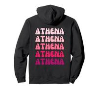 Athena First Name Minimalist Design Felpa con Cappuccio