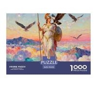 Athena, Gioco Di Puzzle Da 1000 Pezzi, Attività Conviviale Per La Famiglia, Regalo O Souvenir, Adatto Dai 10 Anni, Mythological Figure, 70x50cm/1000pcs