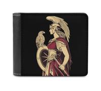 Athena Goddess of Wisdom - Portafogli con stampa bifold e scomparti per carte di credito, per uomini e donne