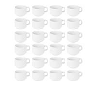 Athena HOTELWARE cc200 impilabile Tazza, Bianco (Confezione da 24) | Adatto a piattini CC202 con uno smalto resistente alle scheggiature costruito per uso commerciale. Lavabile in lavastoviglie