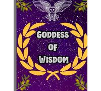 Athena Inspired Greek Mythology 200 page Lined Paperback Notebook: Goddess of Wisdom 7.5 x 9.25 inches