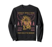 Athena Medusa Artemis Distressed Band Tee Dea Felpa
