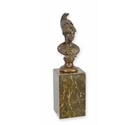 Athena Minerva - Statua in bronzo su base in marmo, 27,6 cm, dea greca romana della saggezza, scultura in vero bronzo a cera persa