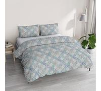 ATHENA Parure copripiumino Made in Italy, Matrimoniale EVA BLU