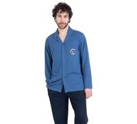Athena Pigiama Lungo da Uomo - Strisce Ocean Club - Oeko-Tex - Tasche e Patta con Bottoni