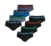 Athena - Set di 8 Slip Uomo My Petit Prix, Nero/Nero/Nero/Nero/Nero/Nero/Blu/Navy, M