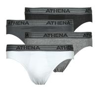 Athena Slip BASIC COTON Pack de 4 in Grigio EU XXL