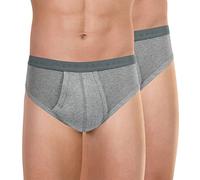 ATHENA - Slip da Uomo a Vita Alta - Basic Bio 9820 - Tinta Unita (Set di 2), Grigio (Grigio Chiné 0260), 8 Anni