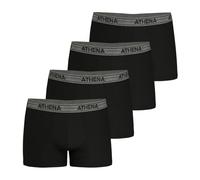 Athena Sport Lh31 Boxer da Uomo (Confezione da 4), Nero/Nero/Nero/Nero/Nero, M