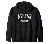 Athens Camicia Classic Style Atene Grecia Felpa con Cappuccio