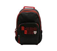 Athletic Club | Zaino da Scuola Ufficiale del Club | Stile 3D | Poliestere | Nero e Rosso