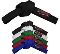 Athletics Gear AG Cintura da karate per arti marziali, 100% cotone, con cuciture multiple, per BJJ, Judo, Taekwondo e Karate
