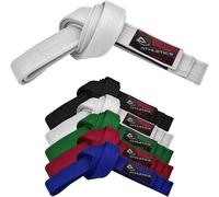 Athletics Gear AG Cintura da karate per arti marziali, 100% cotone con cuciture multiple, per BJJ, Judo, Taekwondo e Karate (bianco, 240 cm)