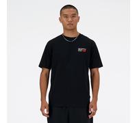 New Balance Maglietta Athletics Premium Logo a maniche corte Cotone Uomo Rosso/Nero/Bianco Taglia M