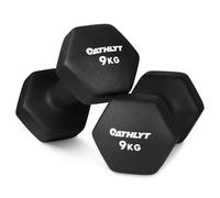 Athlyt Manubri in Neoprene Soft-Touch | Rivestimento antiscivolo, Venduti in coppia, Ideali per principianti, Perfetti per casa, 1kg a 10kg