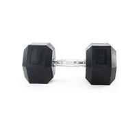 Athlyt Manubrio esagonale gommato, 25 kg - Manubrio per allenamento e home gym