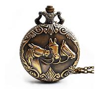 AthuAh orologio vintage, Grande orologio da tasca vintage al quarzo, orologio da parete casual for uomini e donne con catena, regali di compleanno for laurea di Natale, festa del papà