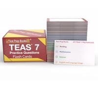 ATI TEAS 7 Schede di studio per domande pratiche: ATI TEAS Test Preparazione per l'esame di ammissione infermieristica [Carte a colori]