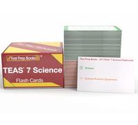 ATI TEAS 7 Schede di studio scientifico: TEAS Science Test Preparazione per l'esame di ammissione infermieristica [Carte a colori]