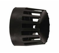 ATI - TERMINALE SCARICO ORIZZONTALE NYLON MASCHIO DN. 80 NERO MM. 10-8S