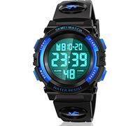 ATIMO Orologio sportivo digitale per bambini impermeabile a LED 50M - Regali per bambini, Blu, Cronografo, digitale