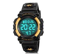 ATIMO Orologio sportivo digitale per bambini impermeabile a LED 50M - Regali per bambini, Oro, giapponese