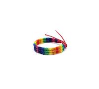 Atiptu Braccialetto arcobaleno LGBT Gay Pride per uomini e donne fatto a mano intrecciato braccialetto dell'amicizia braccialetto regolabile elasticizzato coppia braccialetti lesbiche gay pride