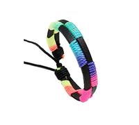 Atiptu Braccialetto arcobaleno LGBT Pride Lesbian Gay Pride per donne e uomini, intrecciato a mano, per coppie, amicizia, gay, lesbiche, braccialetto LGBTQ Rainbow Rope Pride, no, No.