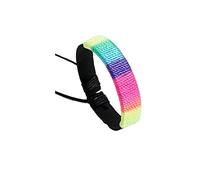 Atiptu Braccialetto arcobaleno LGBT Pride Lesbian Gay Pride per donne e uomini, intrecciato a mano, per coppie, amicizia, gay, lesbiche, braccialetto LGBTQ Rainbow Rope Pride, no, No.