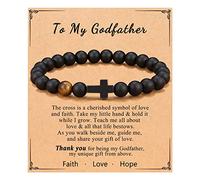 Atiptu Braccialetto per Prima Comunione per Battesimo/Cresima/Comunione/Religiosa Croce Braccialetto, Bracciale Prima Comunione da Donna, Cristallo, Nessuna pietra preziosa