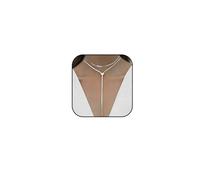 Atiptu Collana girocollo in oro grosso da donna in argento Statement Y collana lunga a spina di pesce catena a serpente collane Lariat collane ballo gioielli per il corpo accessori regali, Grande