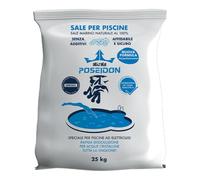 Atisale POSEIDON, Sale Granulare Puro al 99%, Sacco da 25 kg, Rapida Dissoluzione specifico per Sistemi di Elettrolisi per Disinfezione Acque di Piscine, Nuova Formula Super Performante