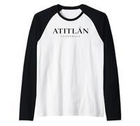 Atitlan Guatemala Chapin Quetzal Antigua Tradicional 502 Maglia con Maniche Raglan