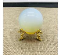 AtkitS Campione di Sfera di Cristal Opale Naturale + Supporto Home Decor
