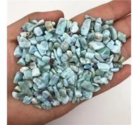 AtkitS Ghiaia Larimar per meditazione naturale lucidata, pietre di cristallo di rocca, decorazione minerali naturali