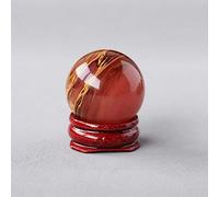 AtkitS Natural Crystal Gem Ball Crystal Witchcraft Ball Quartz Massage Ball Home Decoration WHRLQXM(Color:Tiger Skin Smelting)