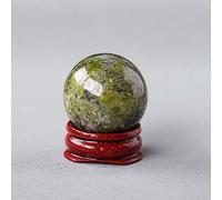 AtkitS Natural Crystal Gem Ball Crystal Witchcraft Ball Quartz Massage Ball Home Decoration WHRLQXM(Color:Unakite)