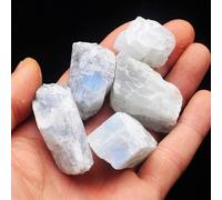 AtkitS Pietra di luna bianca naturale grezza cristallo ghiaia acquario vaso di fiori decorazione per la casa (100-130 g (2-5 pezzi)