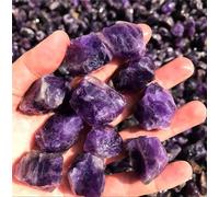 AtkitS Pietra minerale, quarzo rosa, ametista, citrino minerale, decorazione per la casa (ametista)