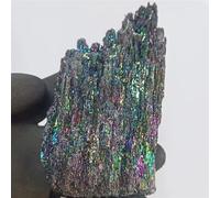 AtkitS Smeriglio colorato pietra naturale carburo di silicio cristallo di quarzo nero decorazione per la casa (40-50g)