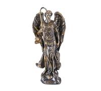 ATL Bronzed Small Saint Raphael Figurine Made of Polyresin