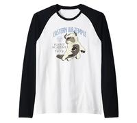 ATLA Eastern Air Temple Flight Academy YIP-YIP Anime Maglia con Maniche Raglan