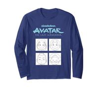 ATLA Groub Scene Chibi Characters Retro Cartoon Maglia a Manica