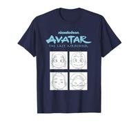 ATLA Groub Scene Chibi Characters Retro Cartoon Maglietta